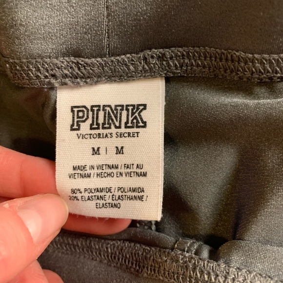 SOLD Metallic Silver PINK Leggings - Picture 6 of 6